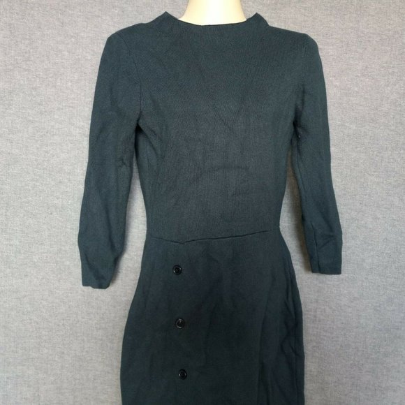 Ann Taylor Bodycon Green Sweater Dress Womens Size XS - Picture 5 of 13